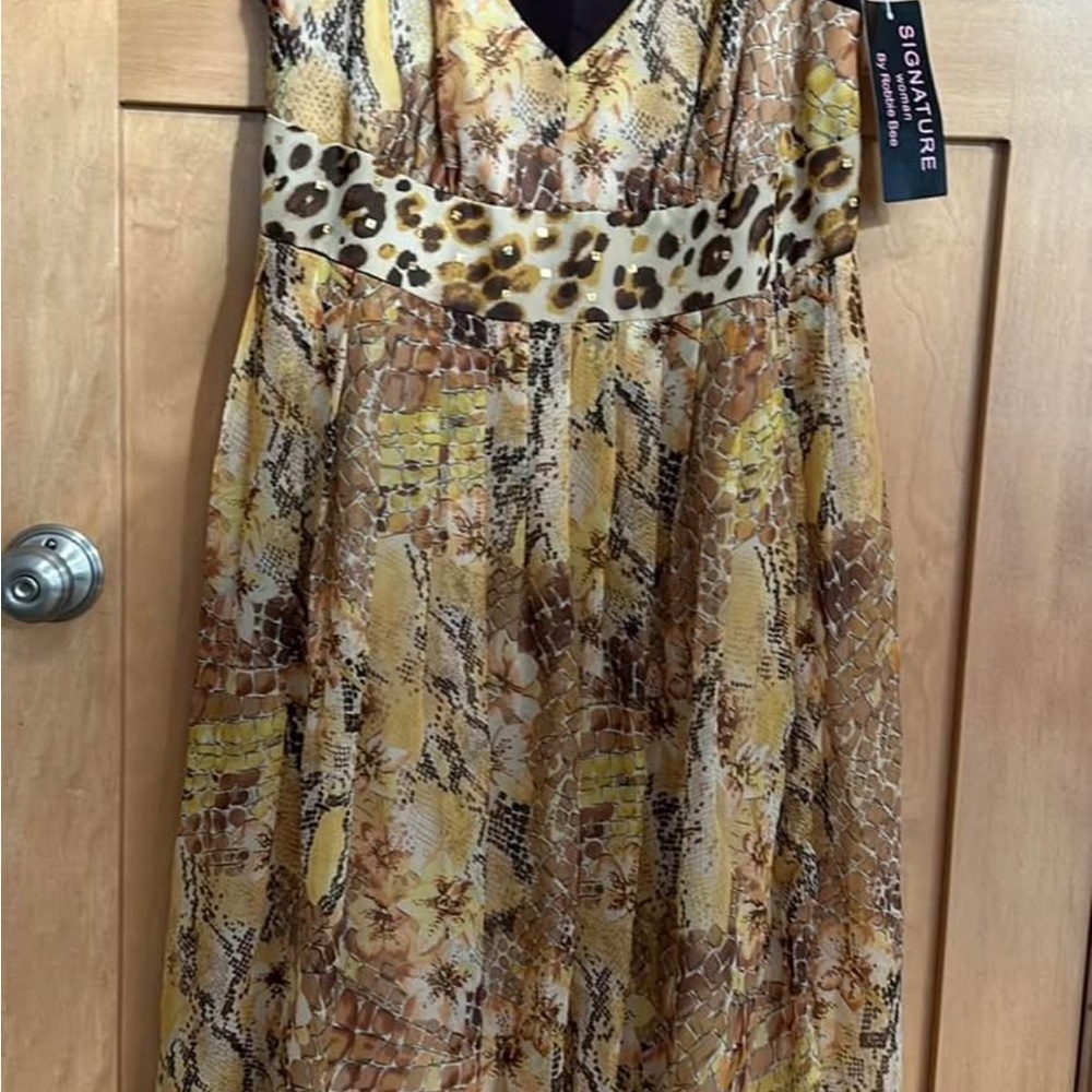 Signature Women's Animal Print Maxi Dress